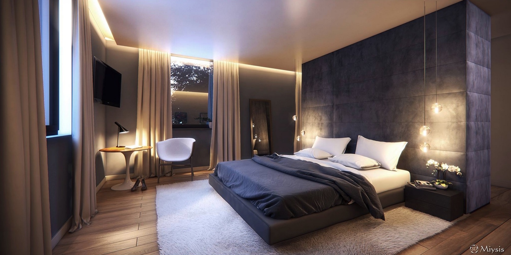 Modern yatak odası 2018