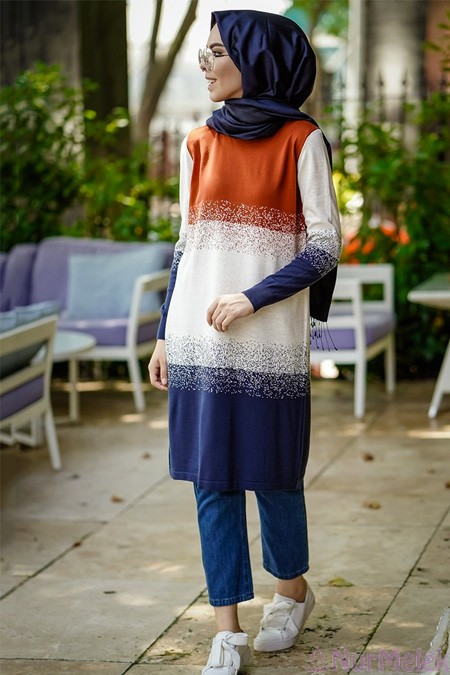2019 tesettür triko tunik