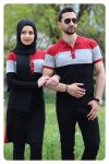 tesettür tunik tshirt çift kombini 2019