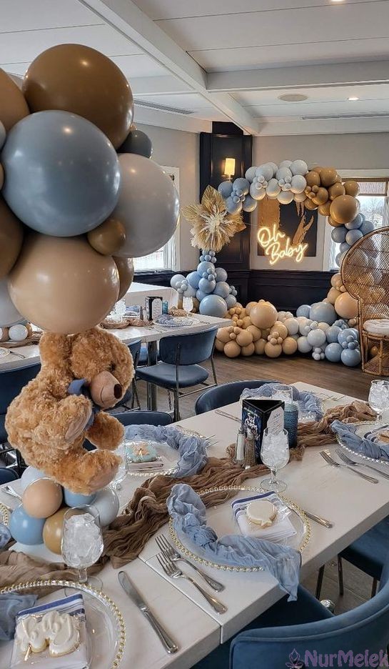 erkek baby shower konsept fikiri