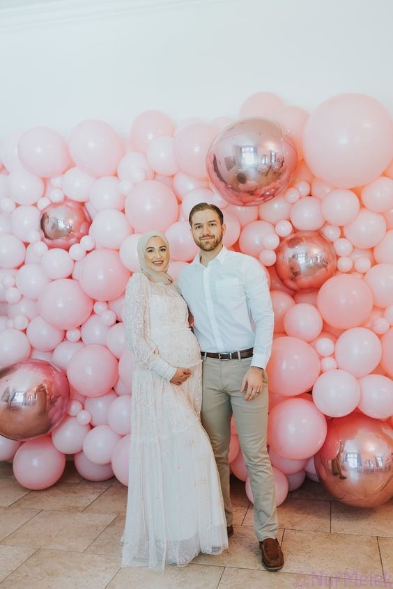 babyshower tesettür hamile kıyafeti