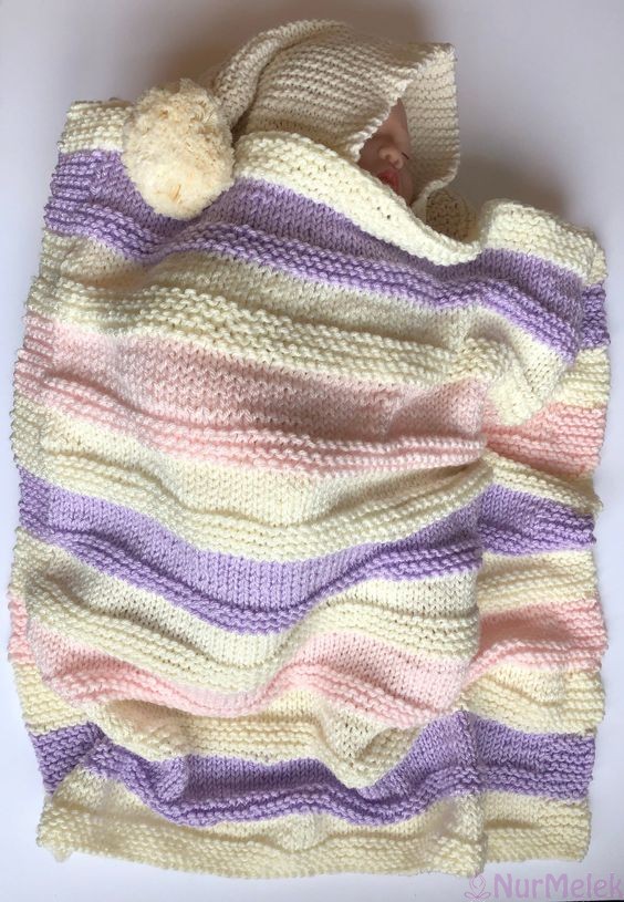 renkli yeni bebek battaniyesi