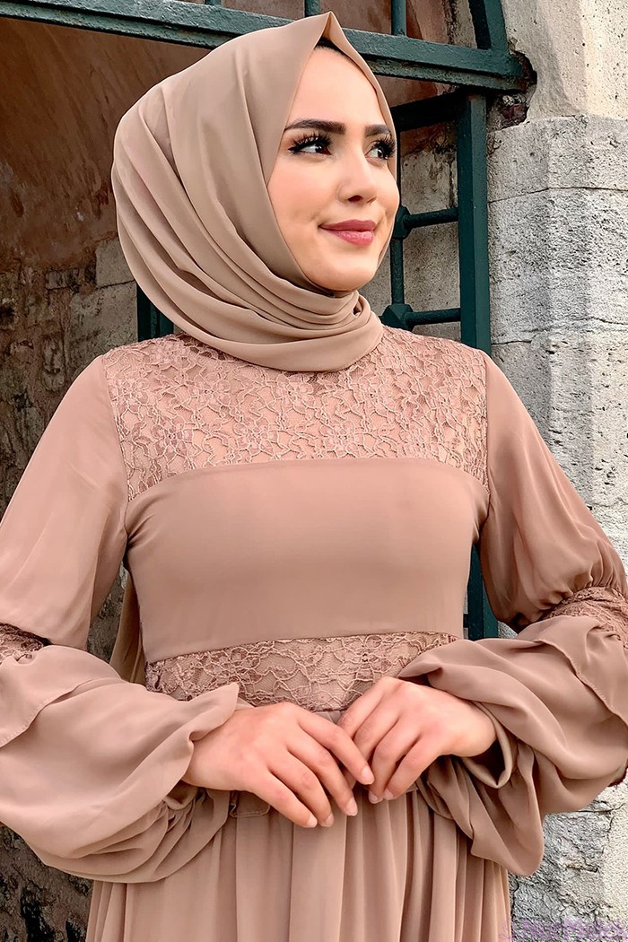 vizon şifon şal kombini