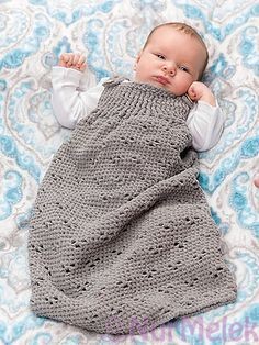 pratik örgü bebek battaniyesi