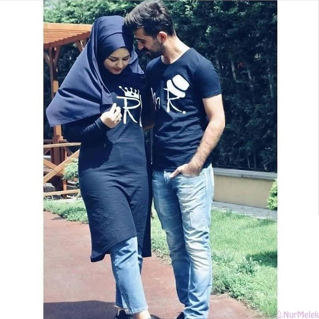 yazlık tişört tunik sevgili kombini