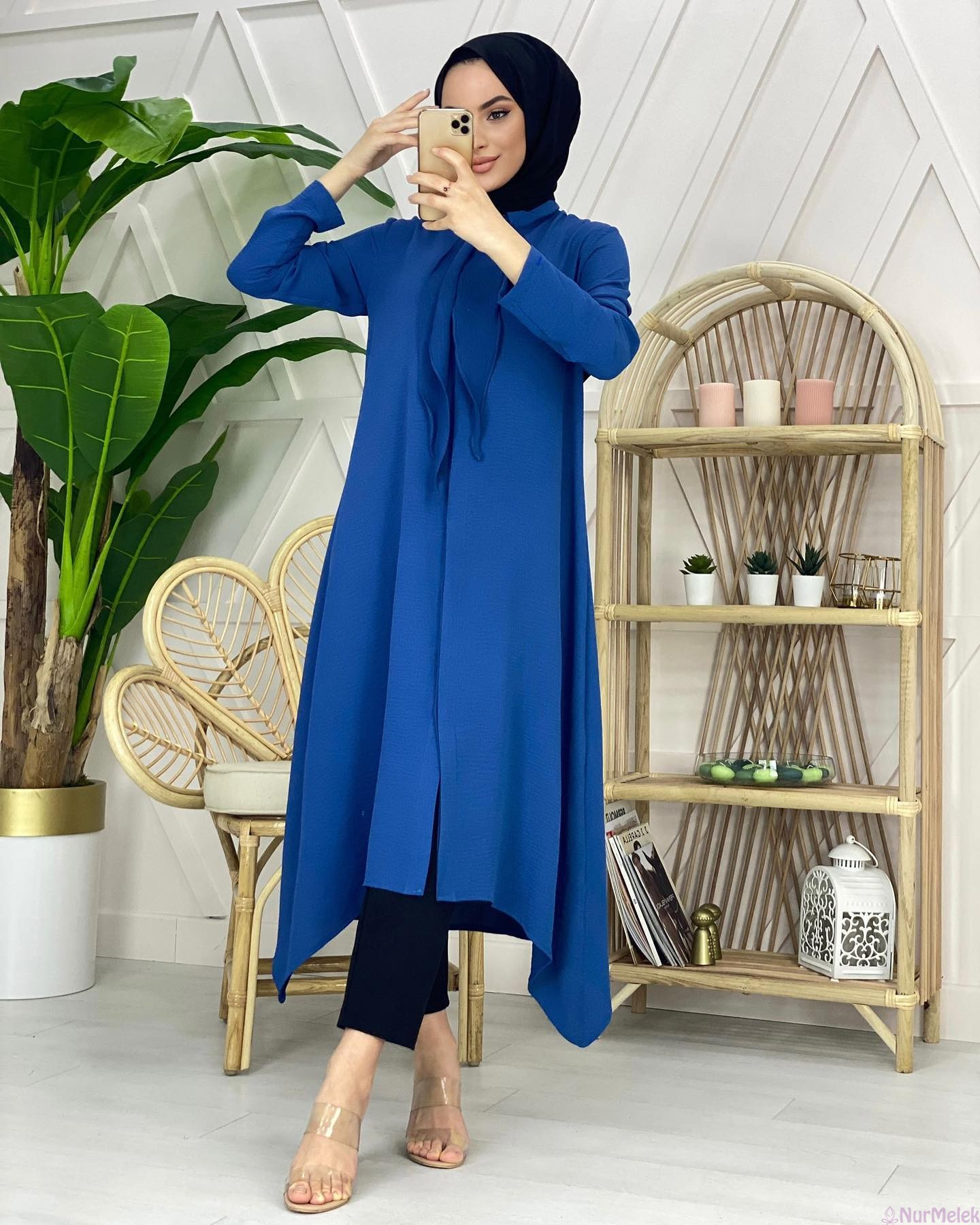 indigo tesettür tunik kombin