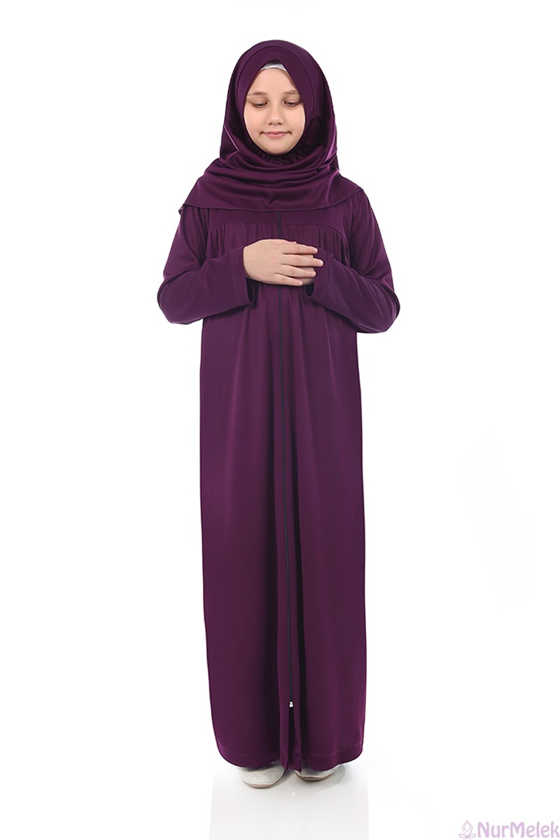 çocuk tesettür namaz elbisesi