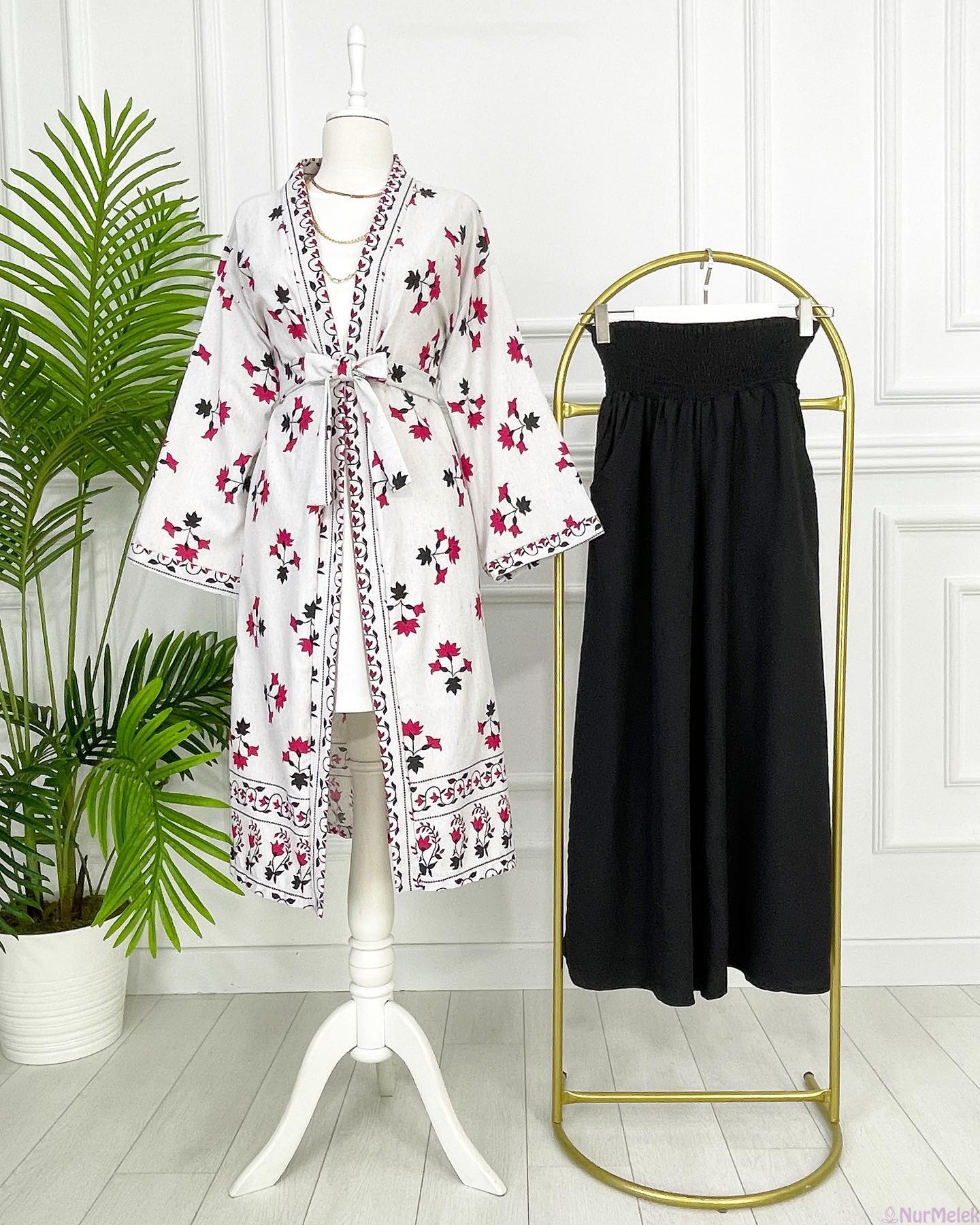tatillik tesettür kimono kombini