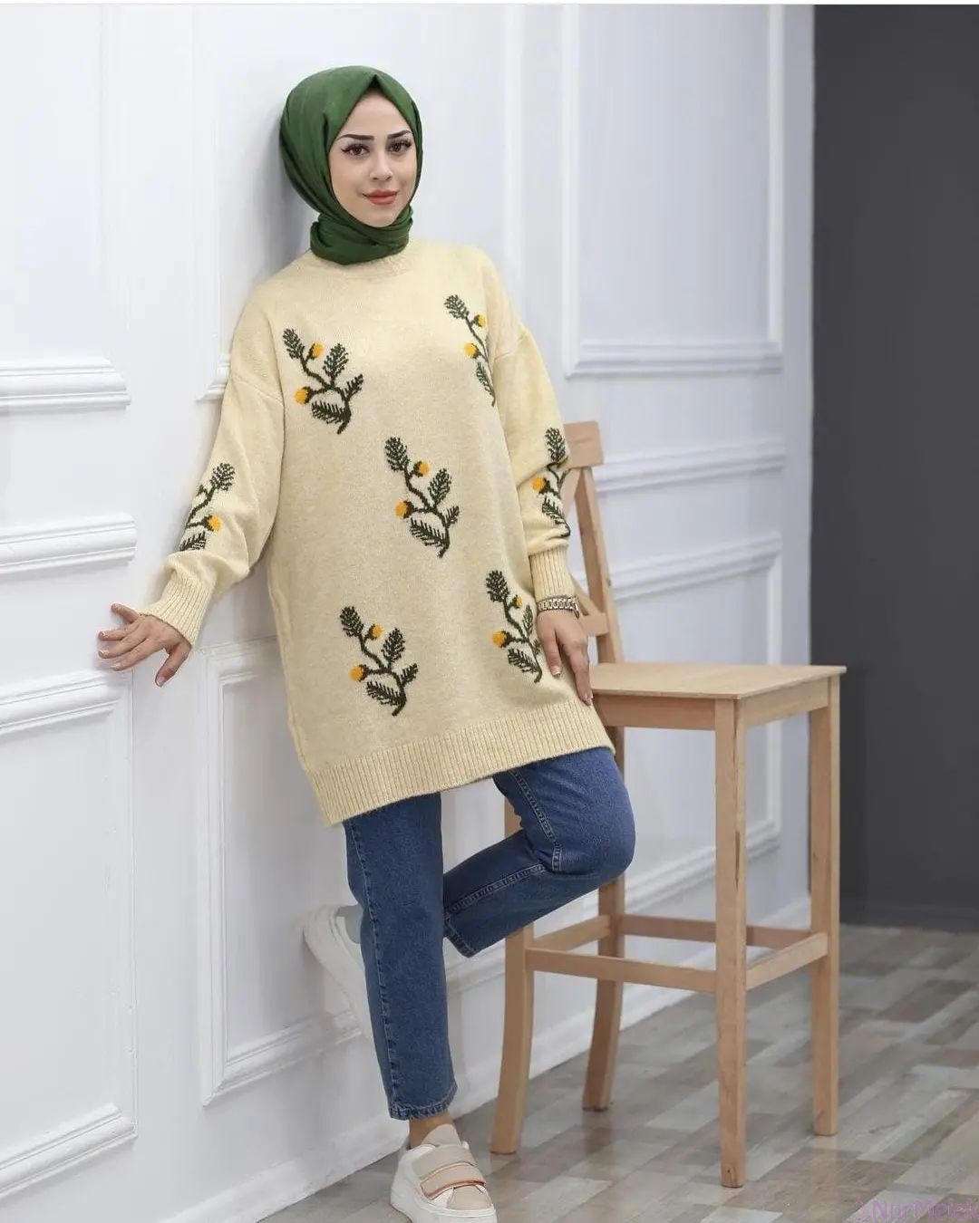 triko tunik skinny kombin