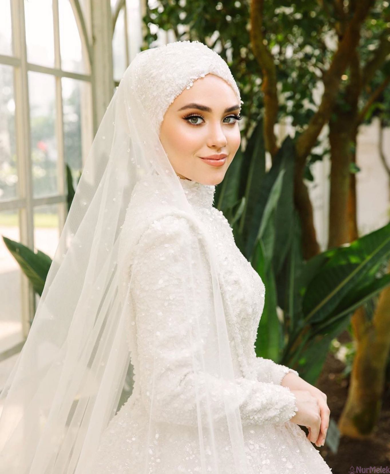 tül nikah türban tasarımı