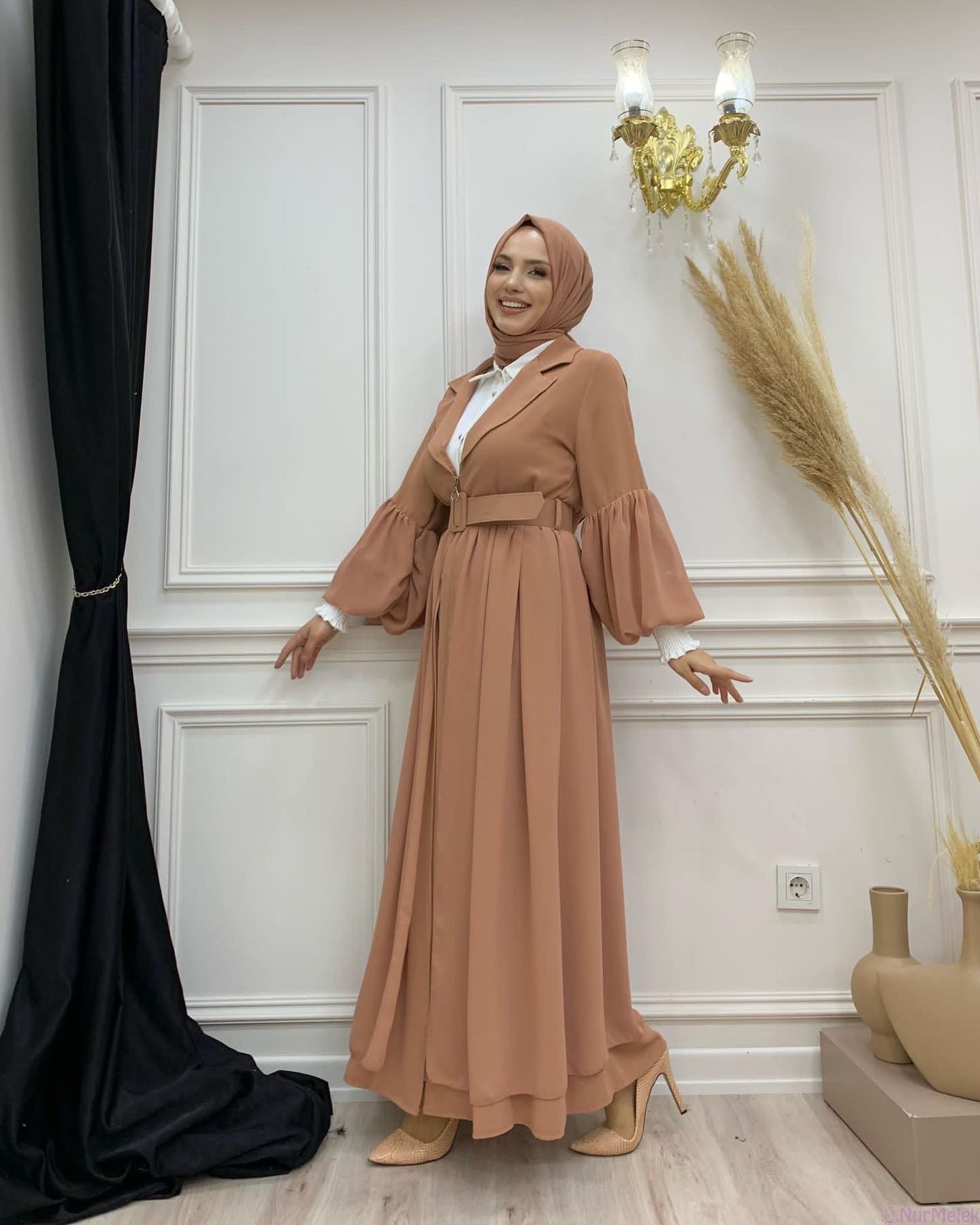 sade abaya elbise kombini
