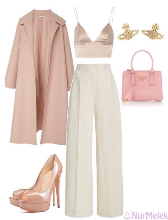 rose gold trenç pantolon kombini