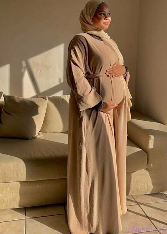 ramazanlık rahat tesettür hamile elbisesi