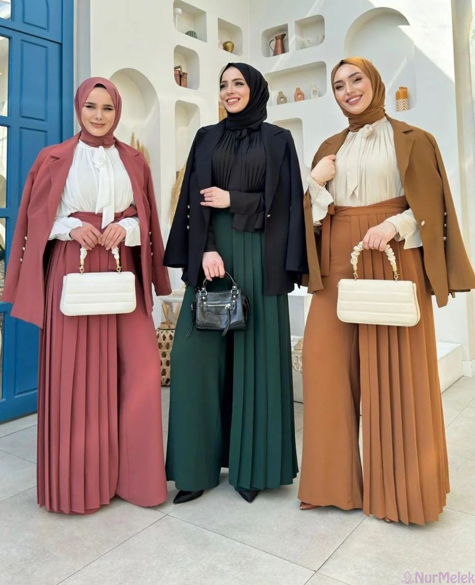 modern genç tesettür tasarım pantolon kombini