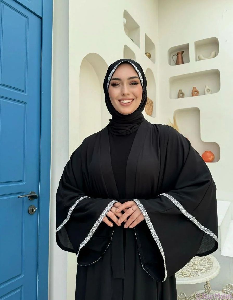 tesettür siyah abaya kumaş seçimi
