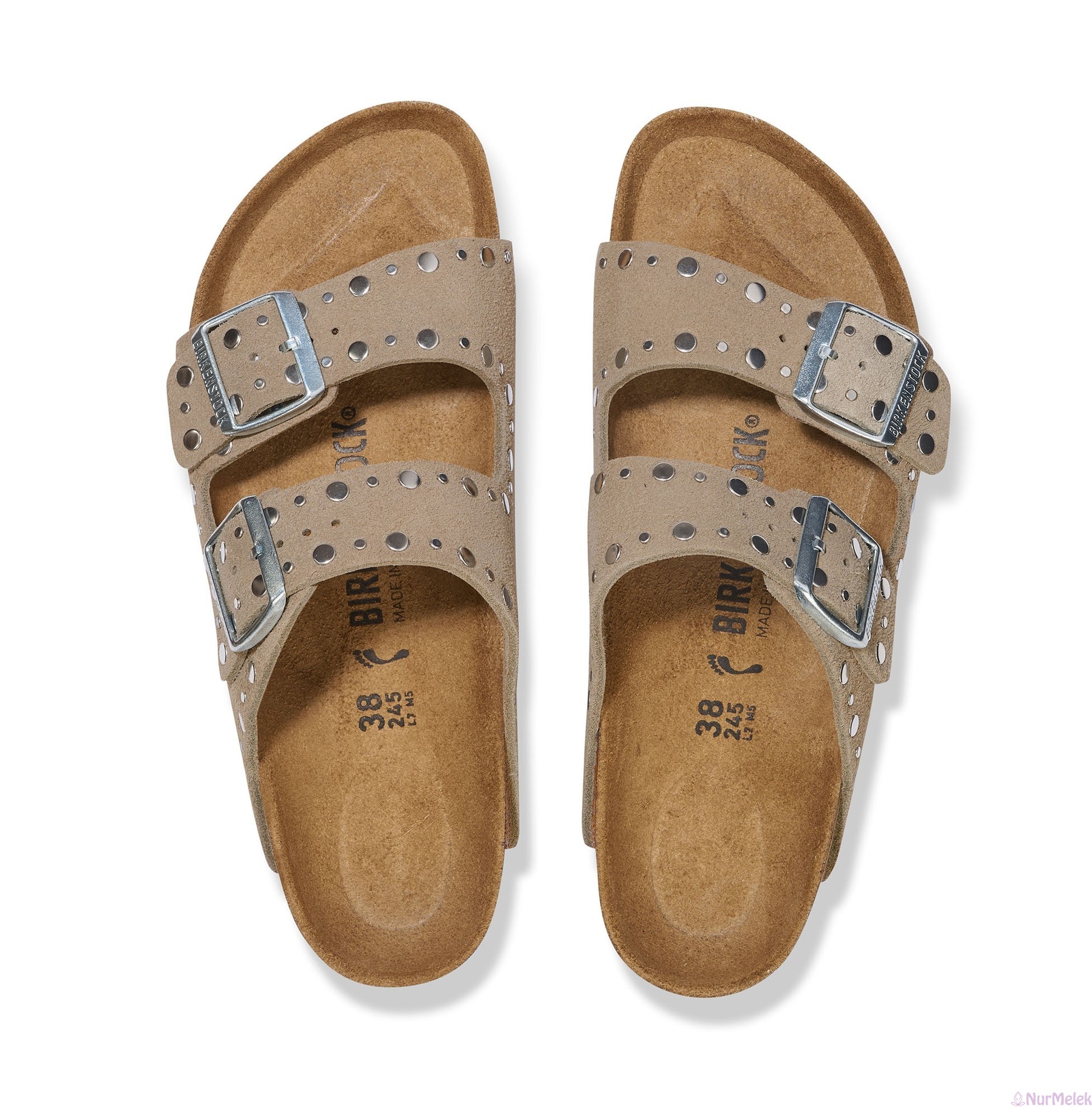 metal detaylı çift bantlı Birkenstock kadın terlik 2025