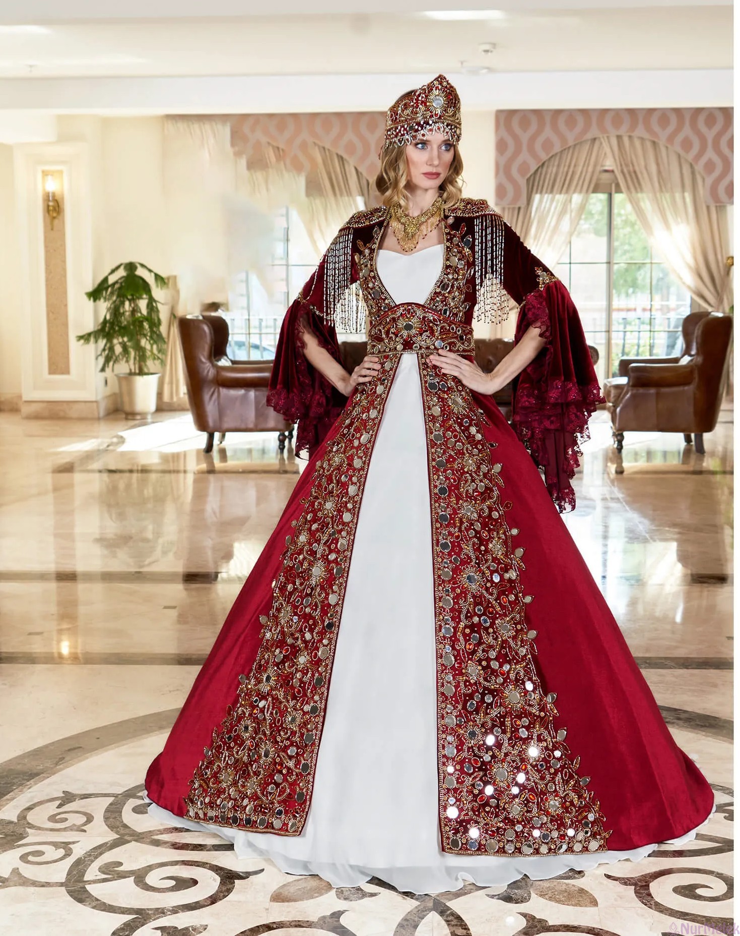 kınalık dantelli kaftan bindallı 2026