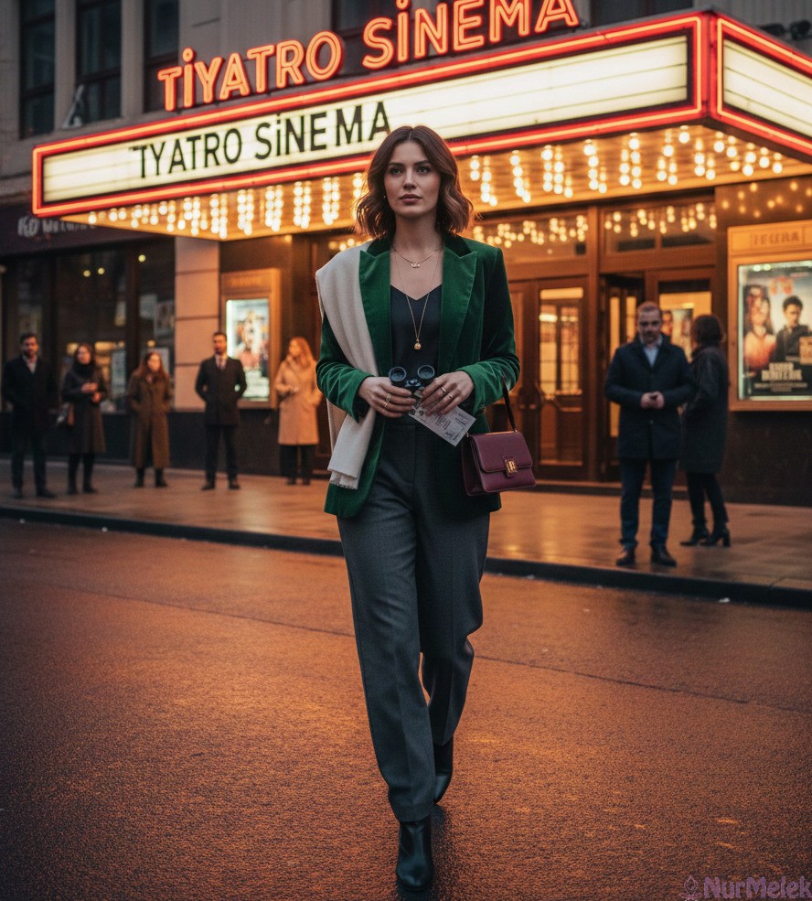 ceketli sinema tiyatro kombini