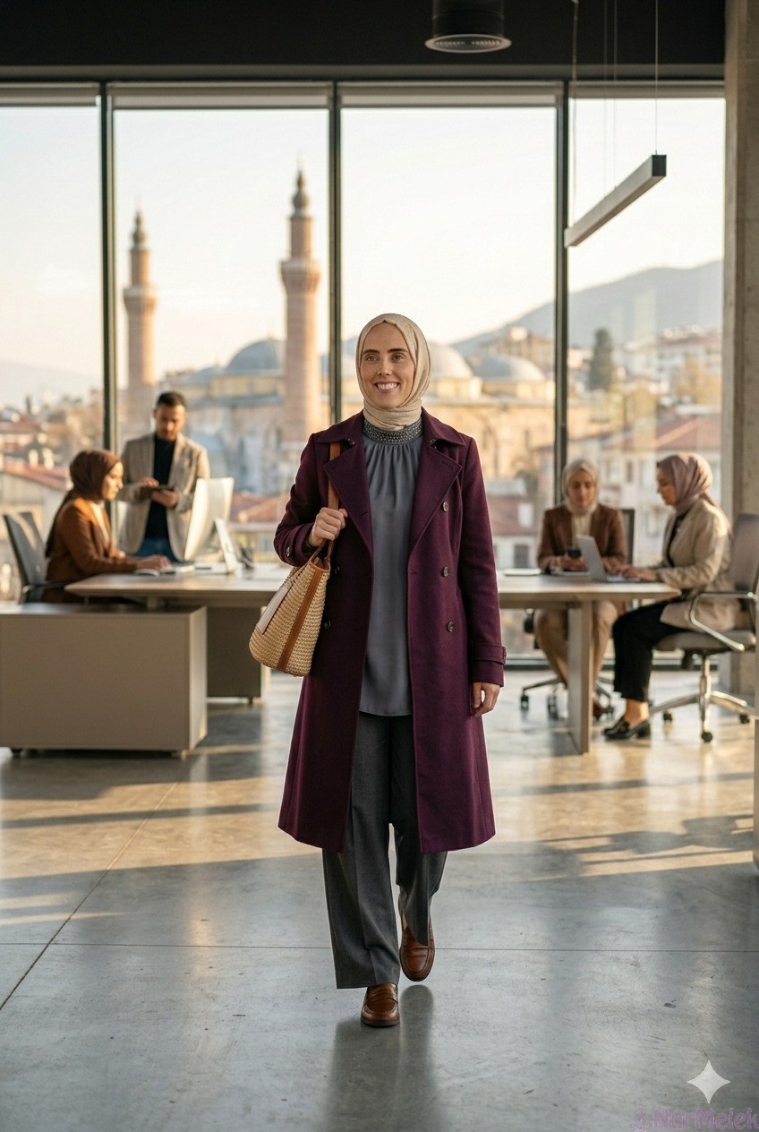 bordo tesettür giyim renkleri