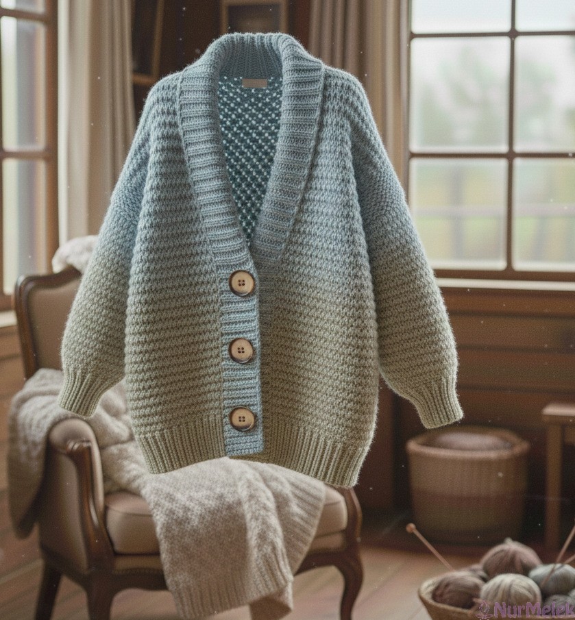 düğmeli yeni örgü hıka 2026