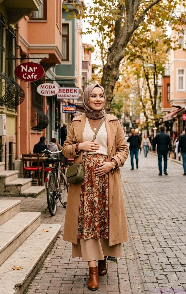 sonbaharlık tesettür hamile giyim 2026
