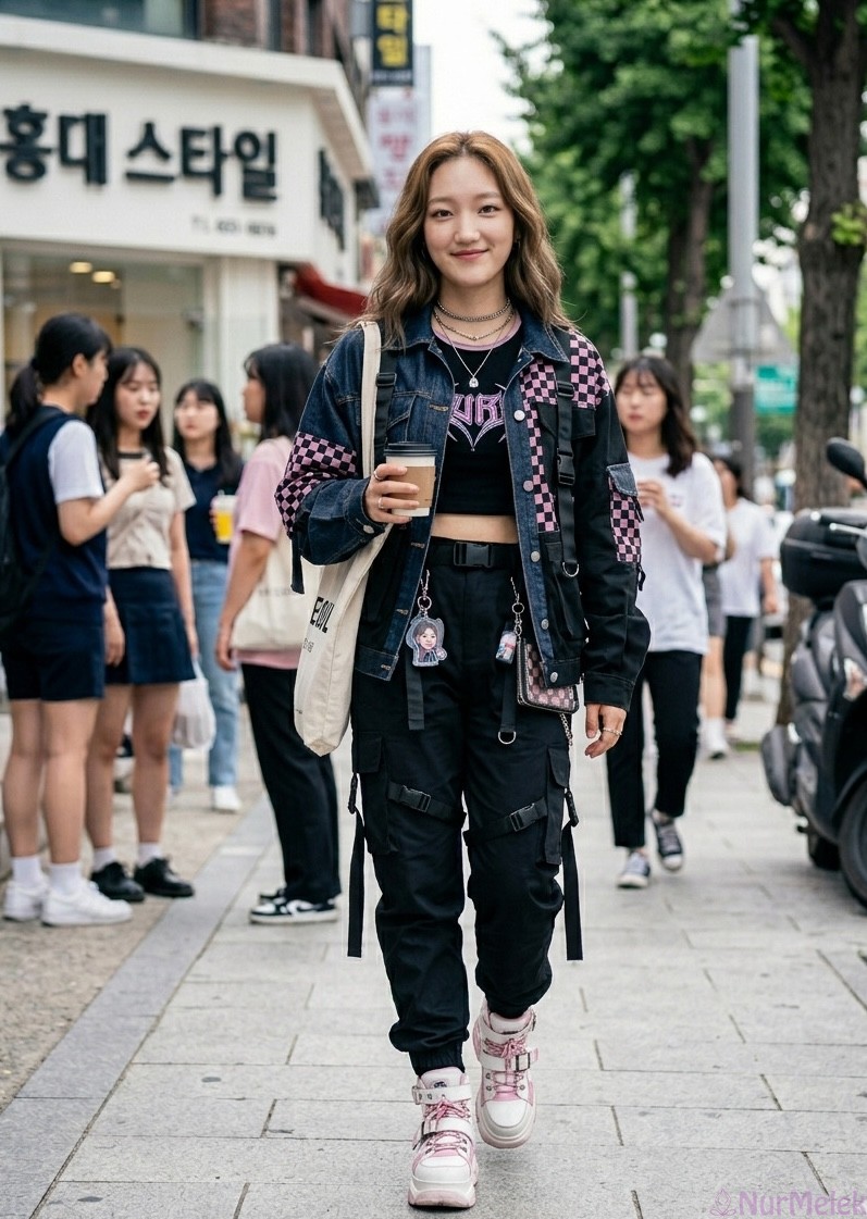 k-pop ceket kombini
