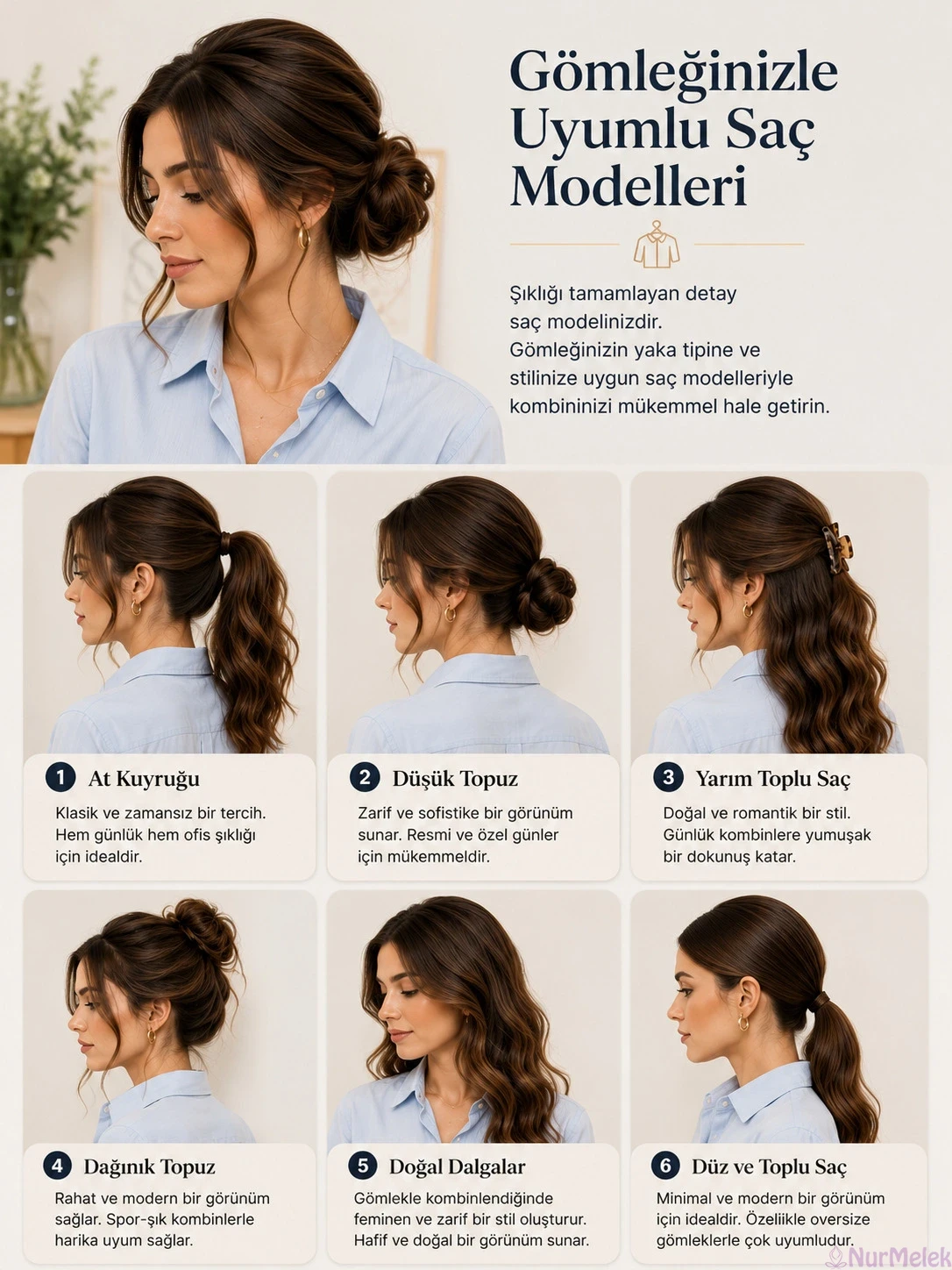 Gömlek Kombinine Uygun Saç Modeli