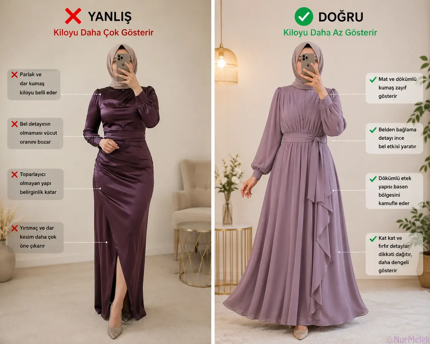 Daha İnce Gösteren Tesettür Abiye Modelleri