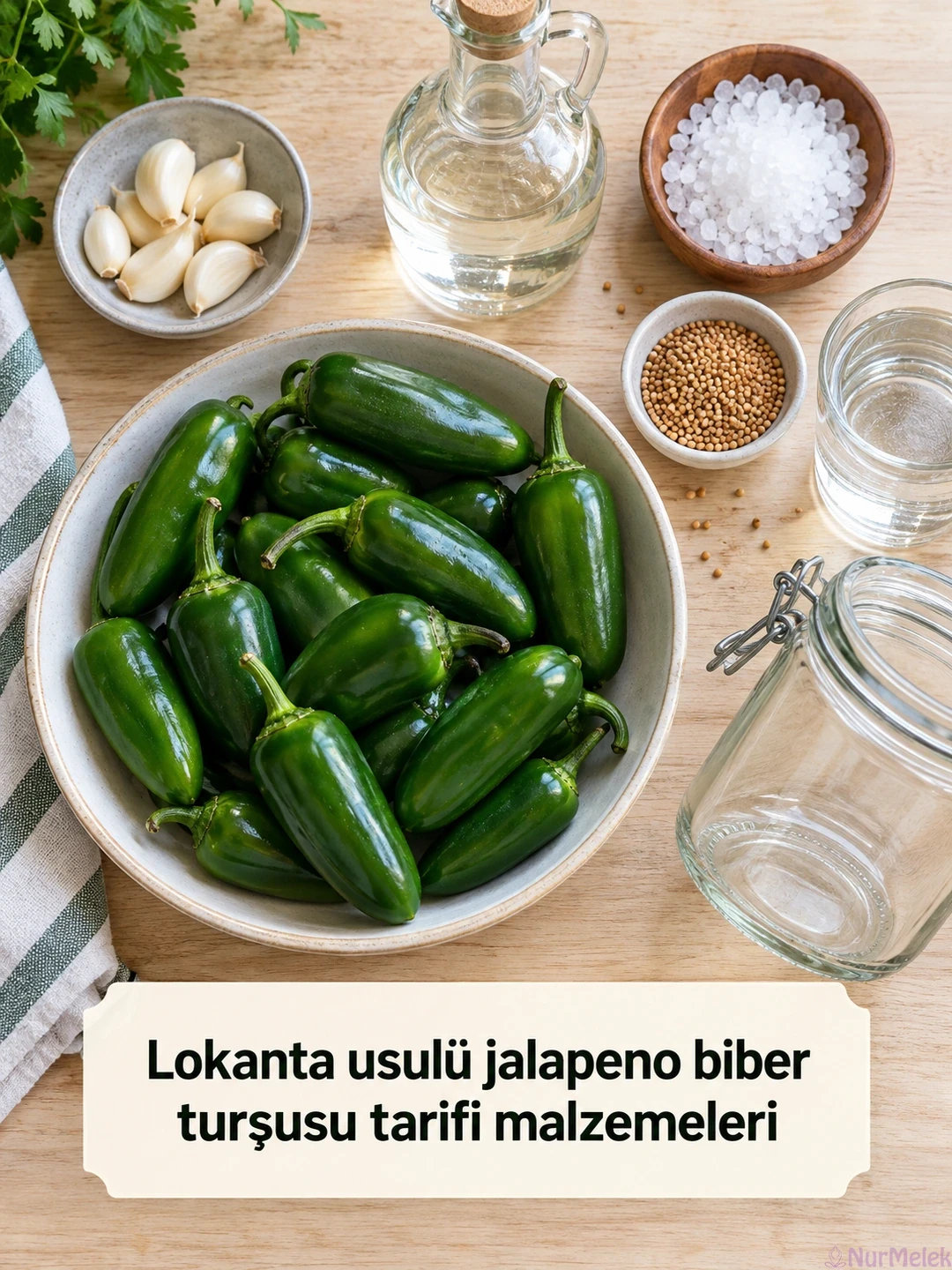 01 Lokanta usulü jalapeno biber turşusu tarifi malzemeleri