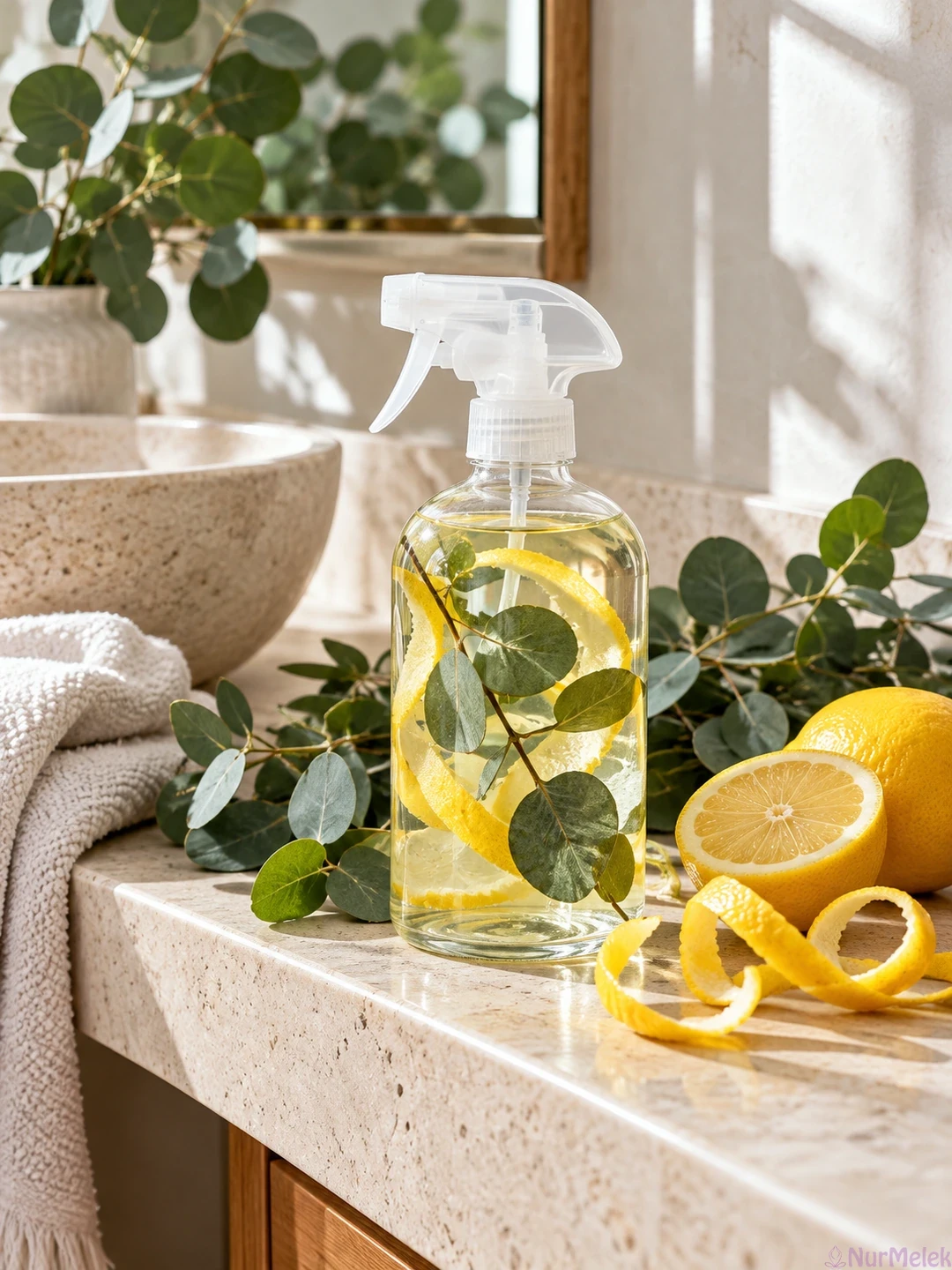 okaliptüs ve limon kabuklu ferahlatıcı ev spreyi